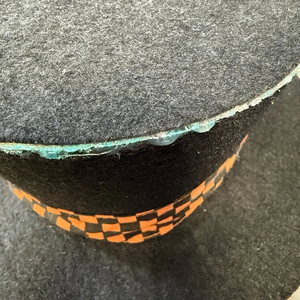 Vintage 2002 Fiber Optic Pumpkin Top Hat Halloween 10